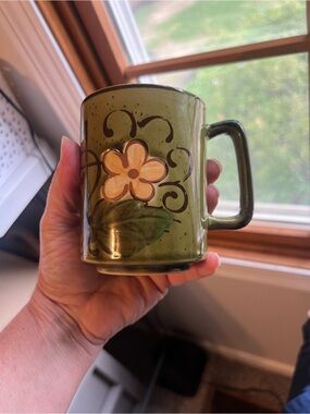 Vintage Japanese Stoneware Coffee Mug